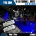 2x Golf MK5 MK6 MK7 7.5 LED VW BLUE Footwell Door Interior Lights under smd oem